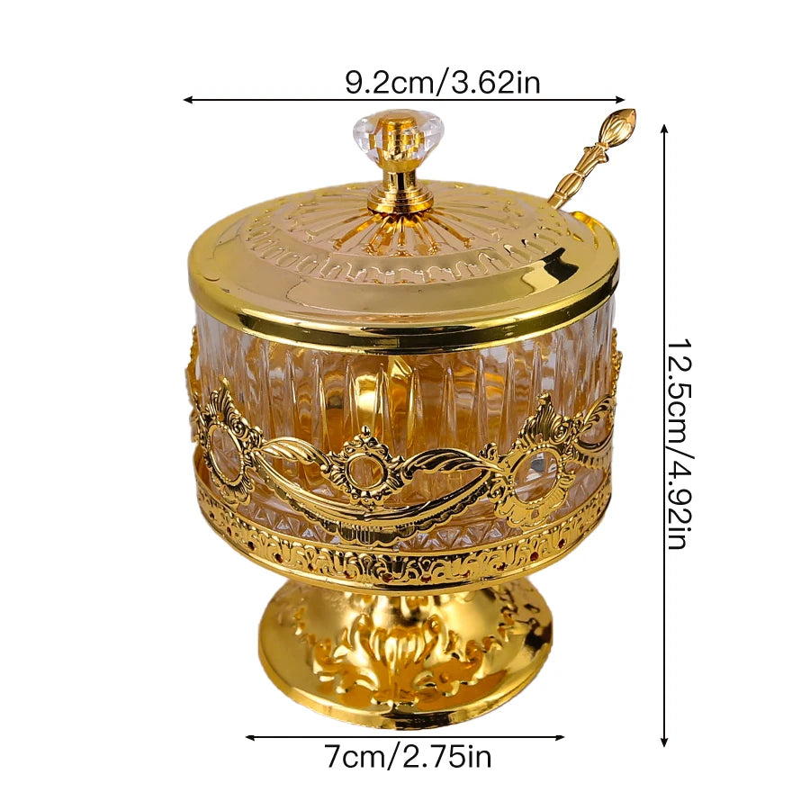 Kombinations-Gewürzglas Metall und Glas für Salz Zucker und Gewürze