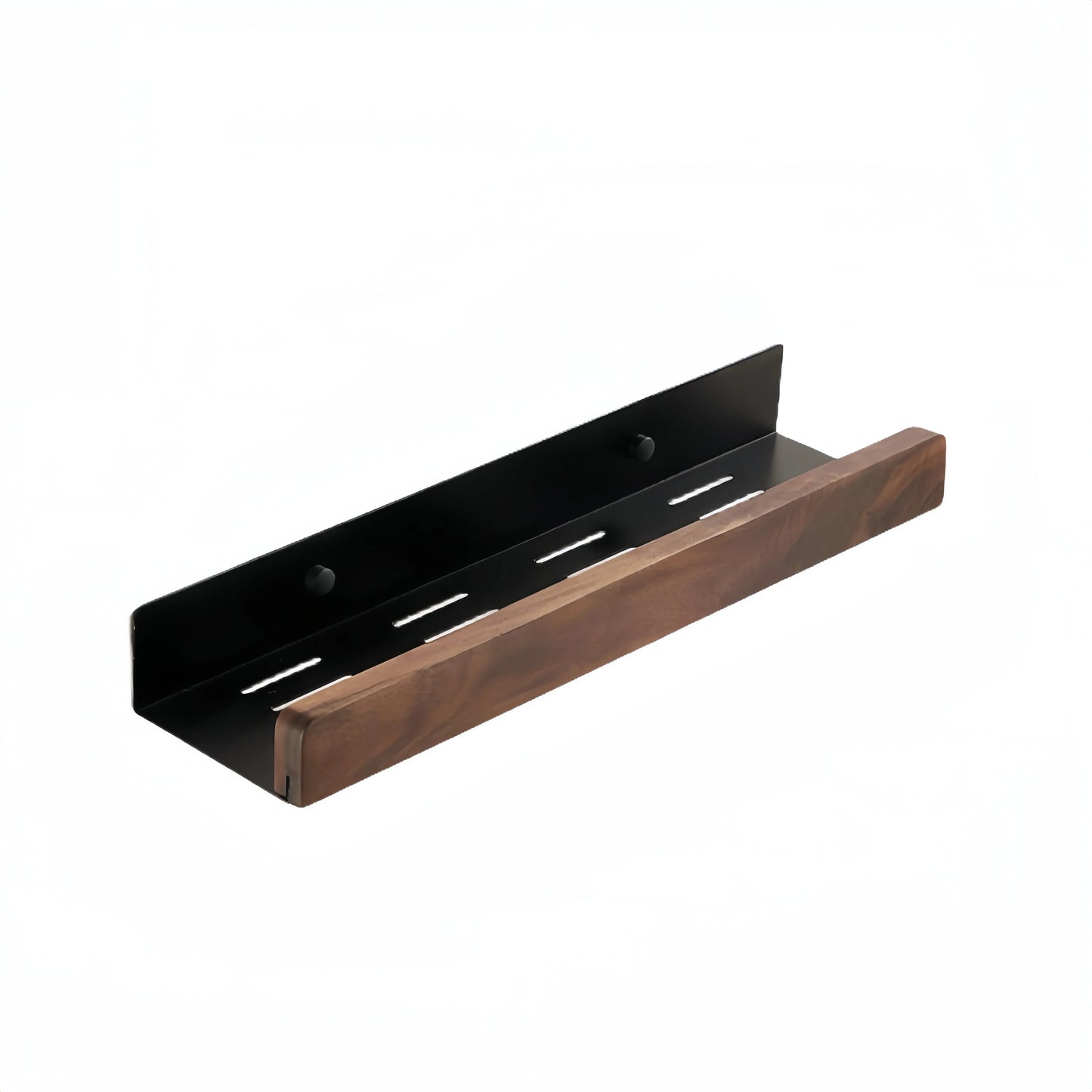 Wandmontiertes Badezimmerregal aus Holz für mehr Ordnung