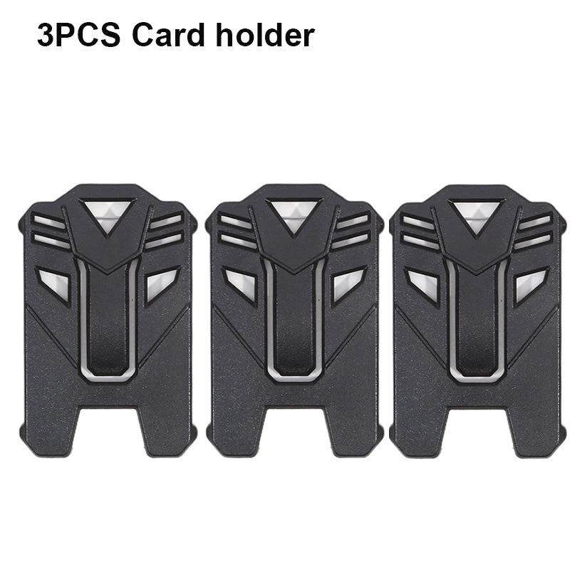 Taktischer Ausweishalter mit Karabiner und versenkbarem Seil