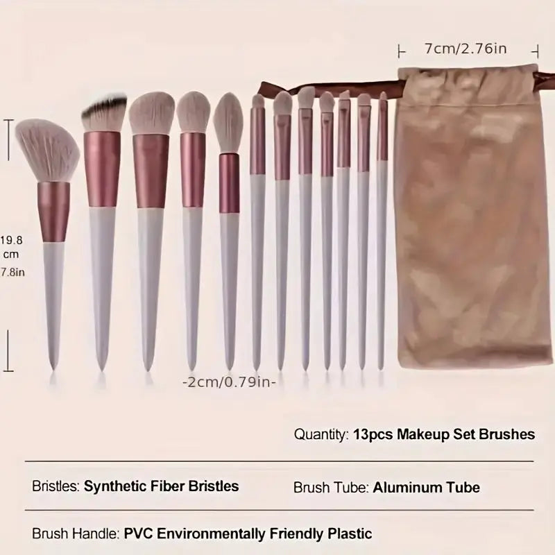 Praktisches Kosmetikpinsel Set für vielseitiges Make up