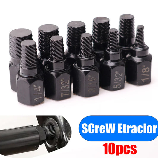 10-teiliges Multi-Spline-Schraubenausdreher-Set mit Sechskantschaft-Yabubest - Home & More