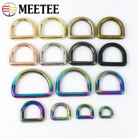 Metall O & D Ring Schnallen 10-38mm fuer Rucksack Guertel Halsband 5/10 Stk.