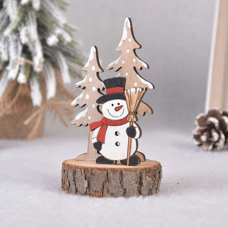 Handgemachter DIY Weihnachtsbaum aus Holz für Kinder mit Sternenornamenten