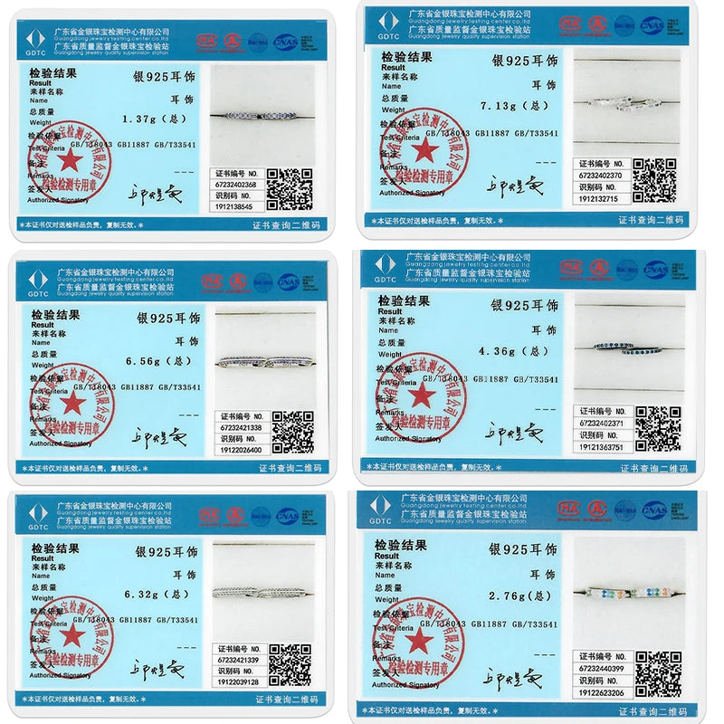 925 Sterling Silber Creolen mit Zirkonia Wassertropfen für Damen