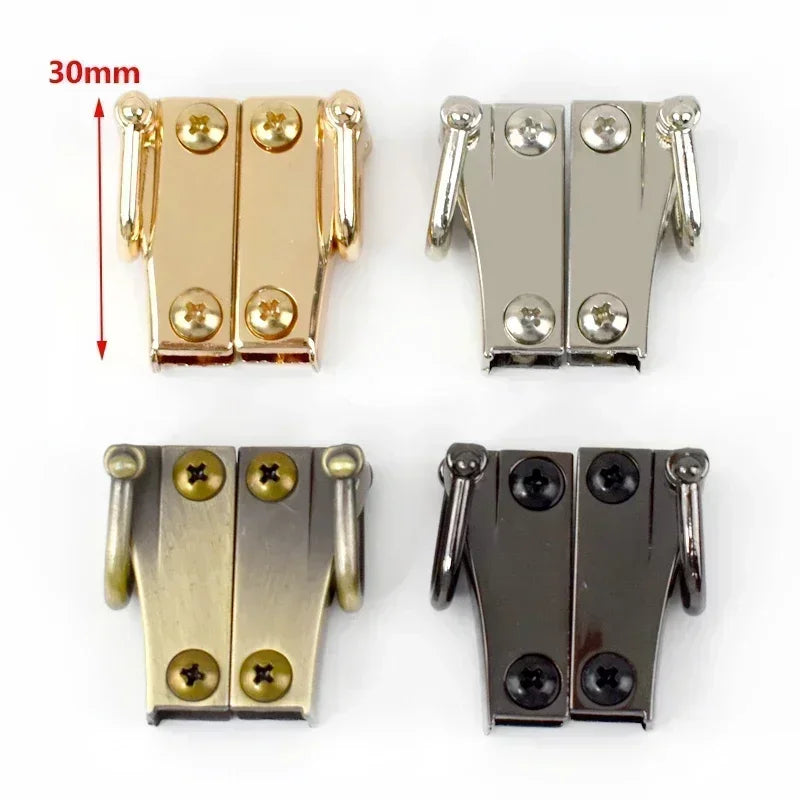 5er Set Metall Clip Schnallen fuer Handtaschen und DIY Riemen
