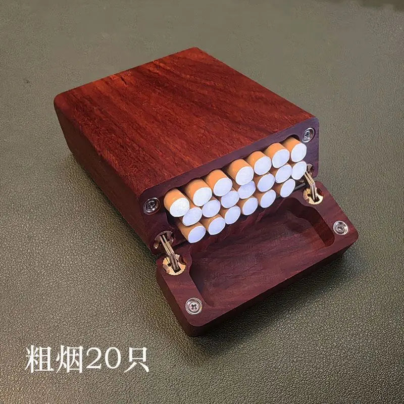 Handgefertigtes ausgehöhltes Sandelholz Zigarettenetui
