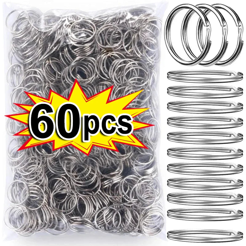 Runde Edelstahl Schlüsselanhänger 25 mm zum Selbergestalten 20 Stück-Yabubest - Home & More