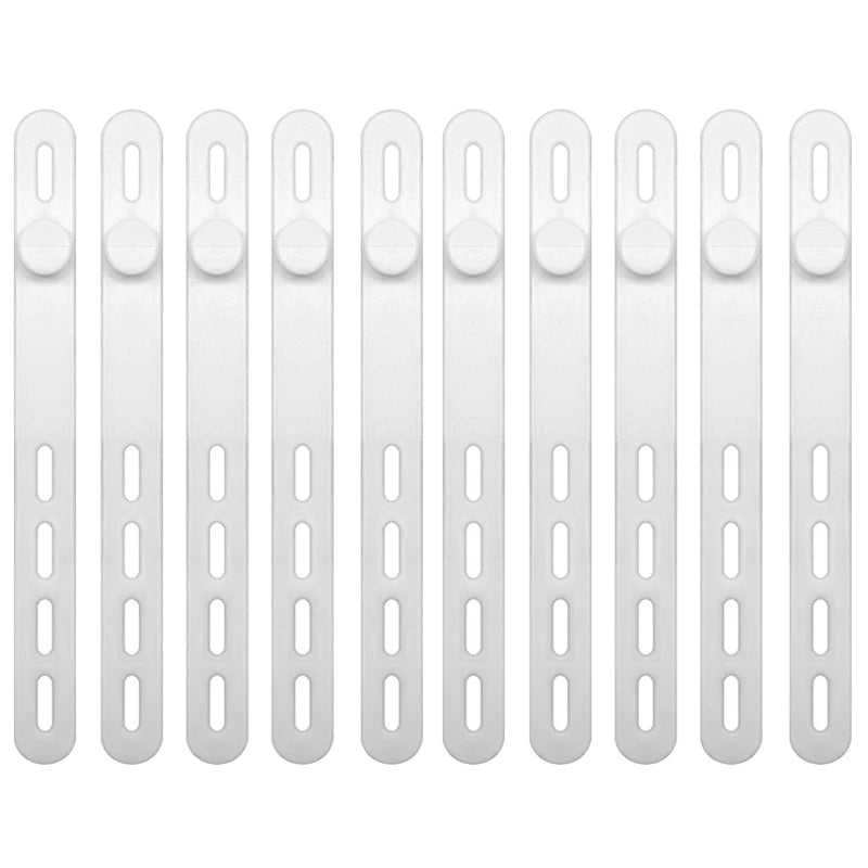 Verstellbare selbstsichernde Silikon Kabelbinder 12mm Wiederverwendbar