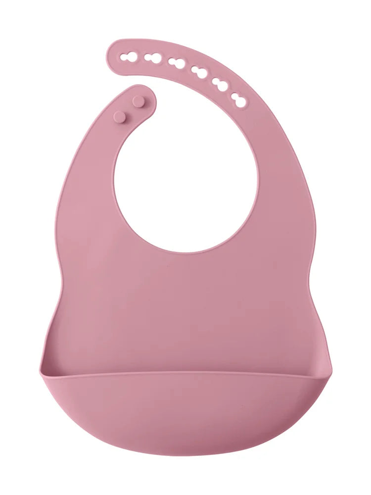 Wasserdichtes, weiches Baby-Silikonlätzchen 1-3 Jahre – Verstellbar - BPA-frei