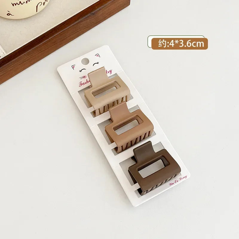 3er Set Matte Haarklammern Geometrisch für Frauen und Mädchen