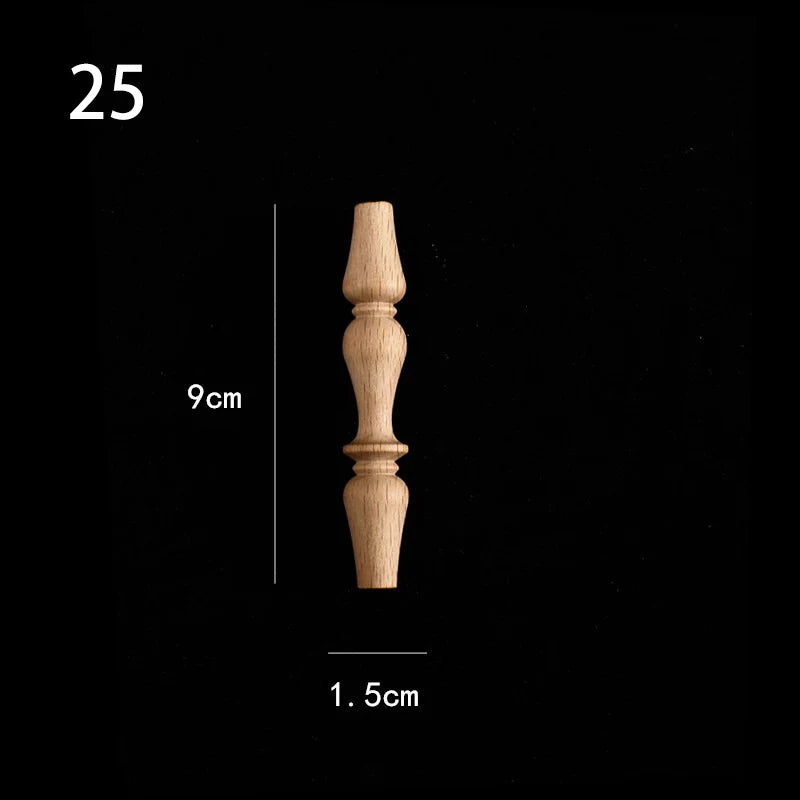 Holzapplikation Spindel Säule Dekoration für Möbel und Heim