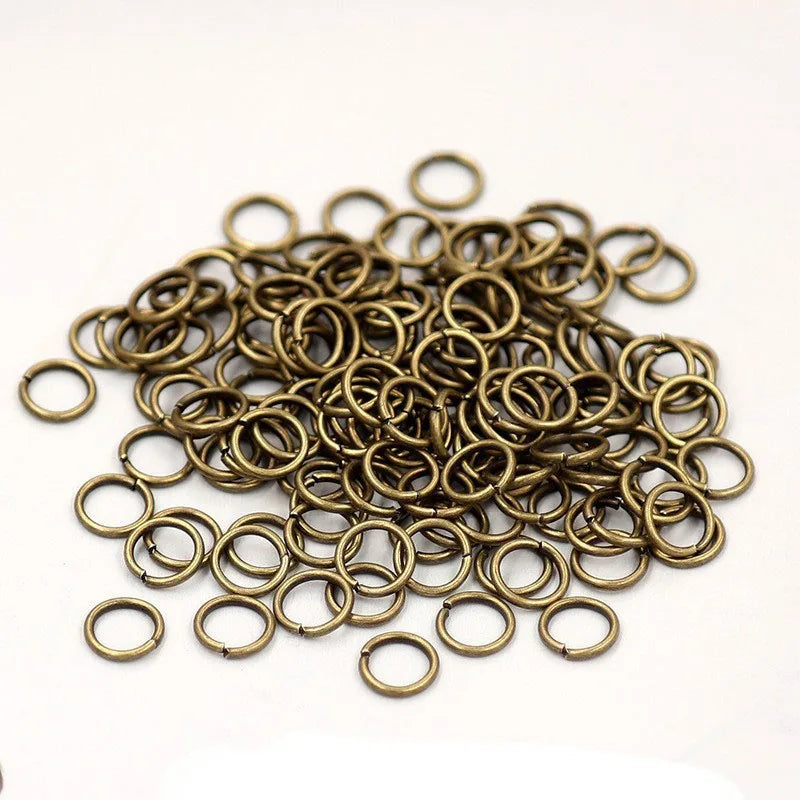 200 Teile Metall Jump Split Ringe 3-12mm für Schmuck DIY Zubehör