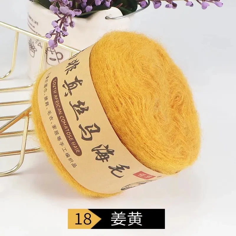 Seidenpony Wollgarn handgestrickt feines Acryl-Seidengarn für DIY