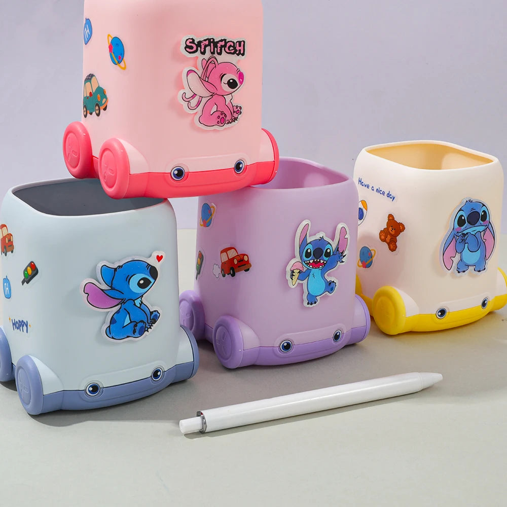 Niedlicher Kawaii Stifthalter mit vierfarbigen Stichen für Schule Büro
