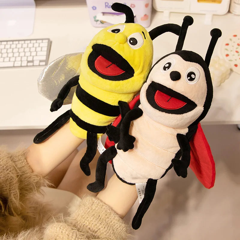 Handpuppen Set Plüsch Insekten für kreatives Rollenspiel