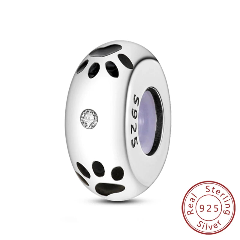 925er Sterlingsilber Charms mit Tiermotiven und Zirkon