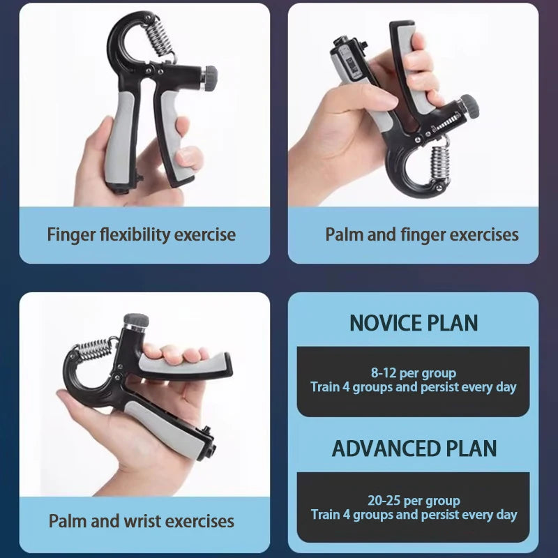 Verstellbarer Handgriff Trainer 5-60kg für Muskelaufbau und Unterarm