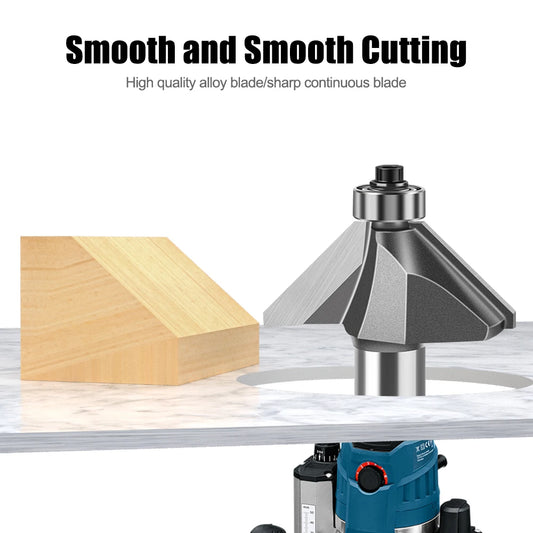 6mm und 12mm Schaft Router Bit mit 45 Grad Abschrägung für Holzfräsen