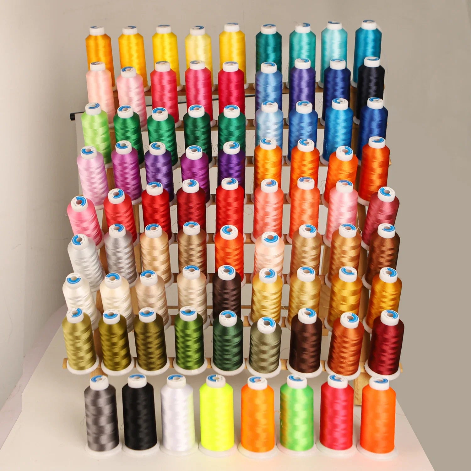Polyester Stickgarn 80 Farben 4000m Rollen für große Nähmaschinen-Yabubest - Home & More