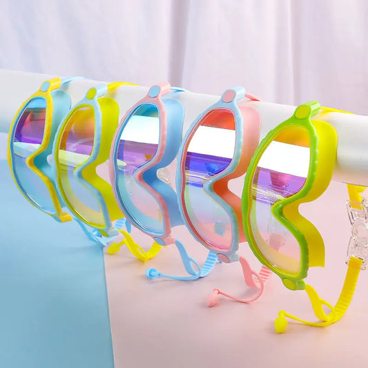 Kinder Schwimmbrille aus Silikon beschlagfrei auslaufsicher für 3-15 Jahre