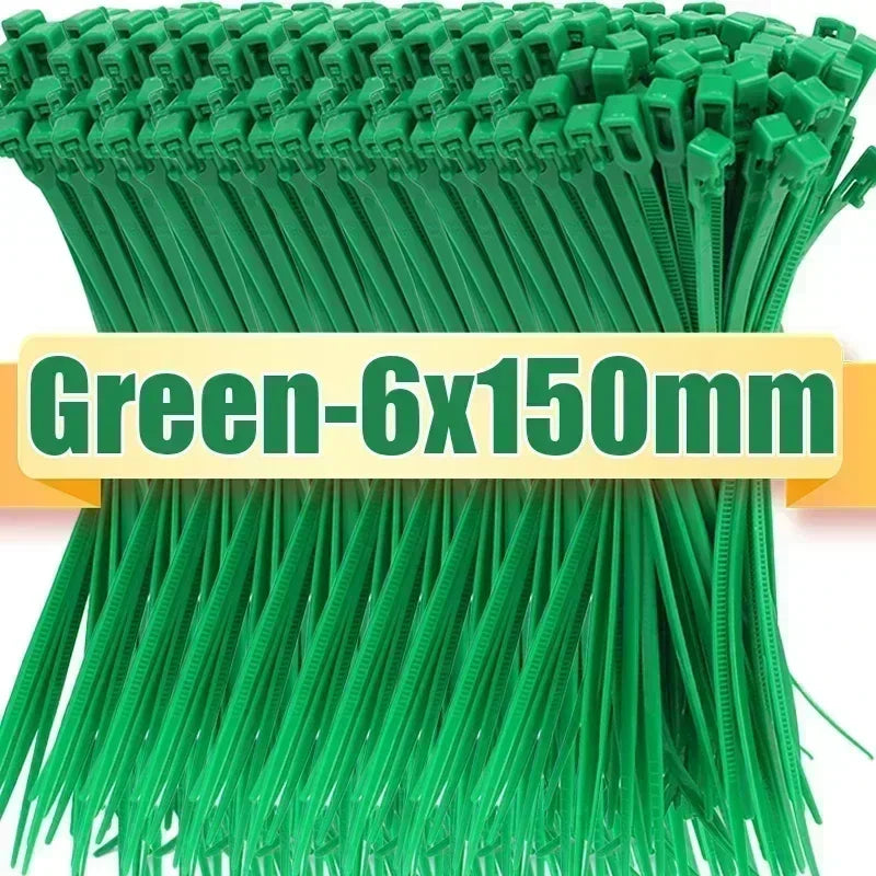 10er Pack Nylon Kabelbinder Wiederverwendbar – Lösbar Garten Heim Büro
