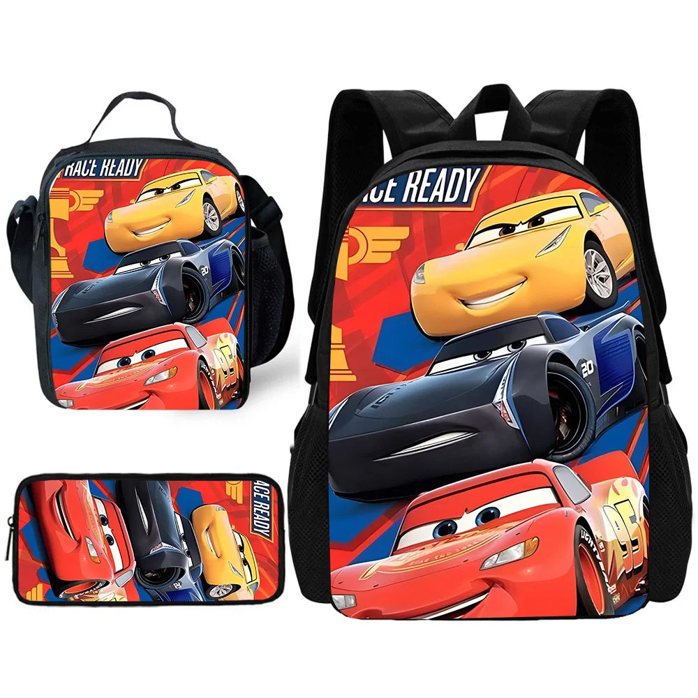 Kinder-Schulrucksack Set mit Lunchtasche und Federmäppchen, robust und praktisch