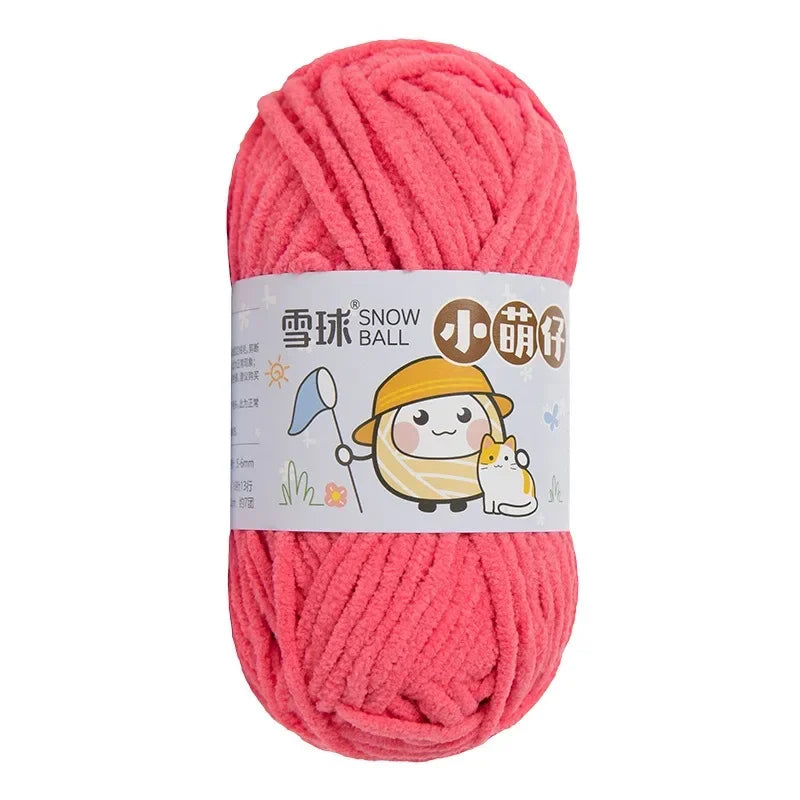 Weiches dickes Chenille Strickgarn 50g für DIY Schal Mütze Pullover