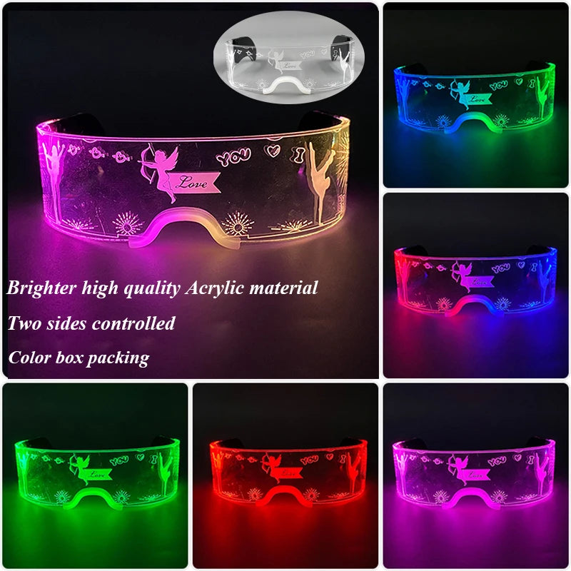 Leuchtende LED Partybrille mit Farbwechsel für unvergessliche Feste