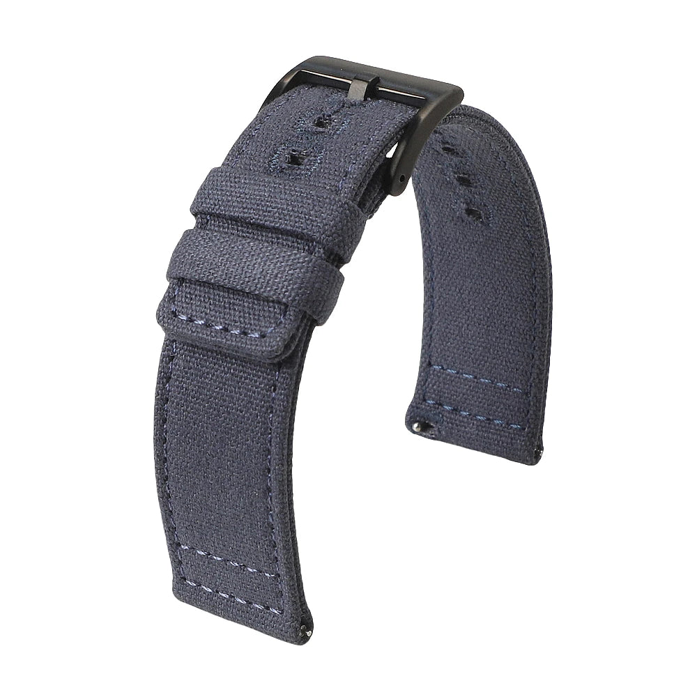 Schnellverschluss Uhrenarmband Nylon-Canvas 18-22 mm mit Pin Schnalle-Yabubest - Home & More