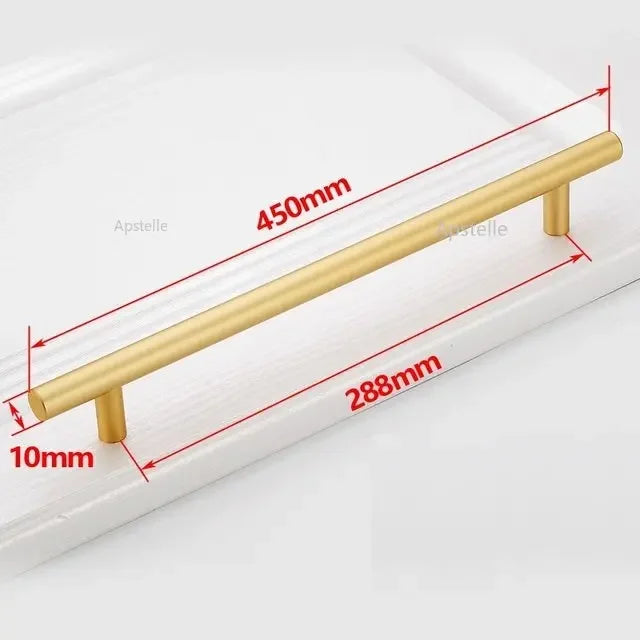 Moderner Möbelgriff Edelstahl schwarz/goldfarben Schrank Schublade Stange