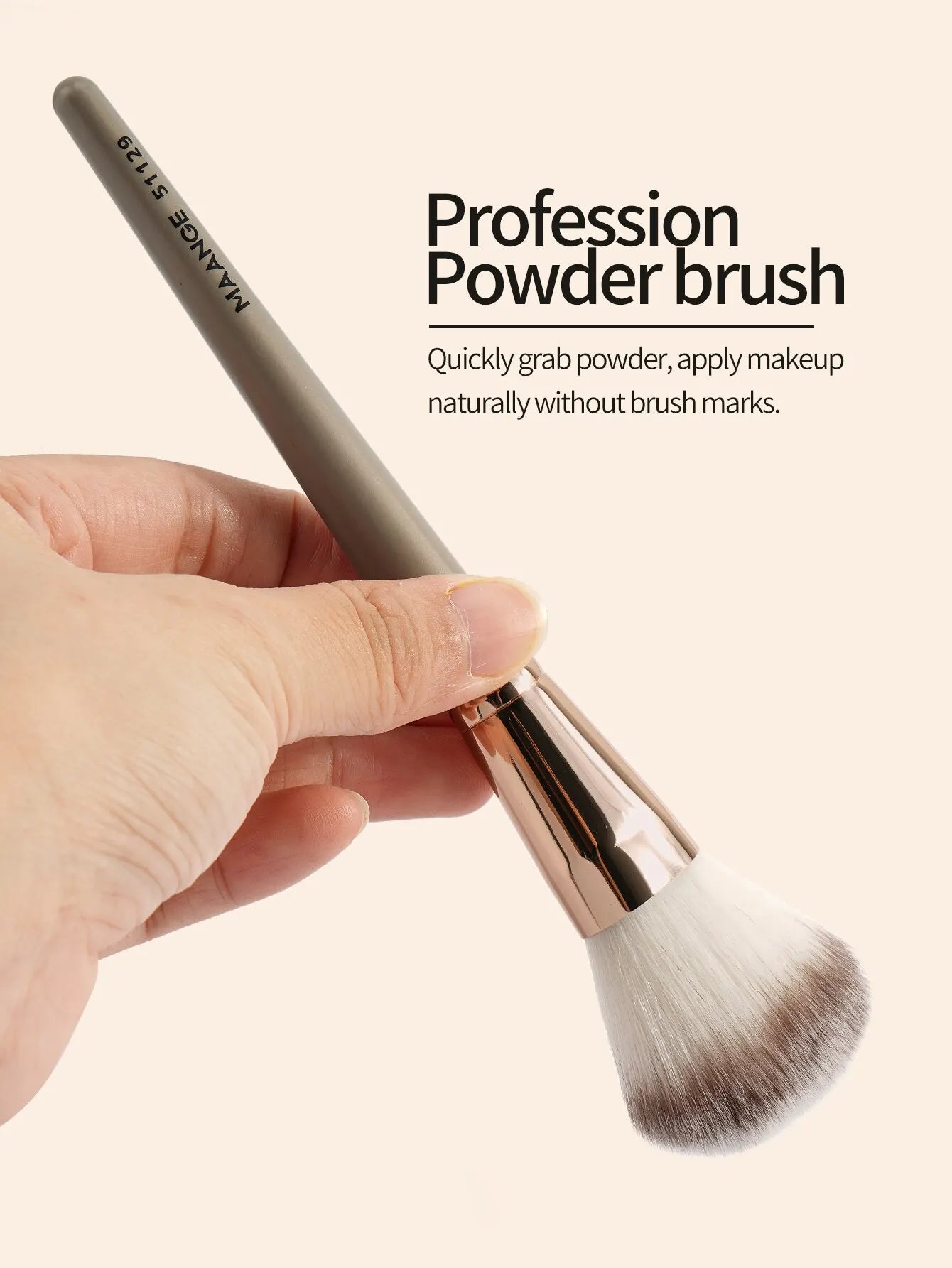 3-teiliges Make up Pinselset für Foundation Concealer Bronzer