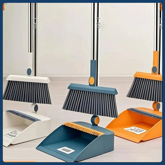 3-in-1 drehbares zusammenklappbares Magnetbesen Kehrschaufel Reinigungsset