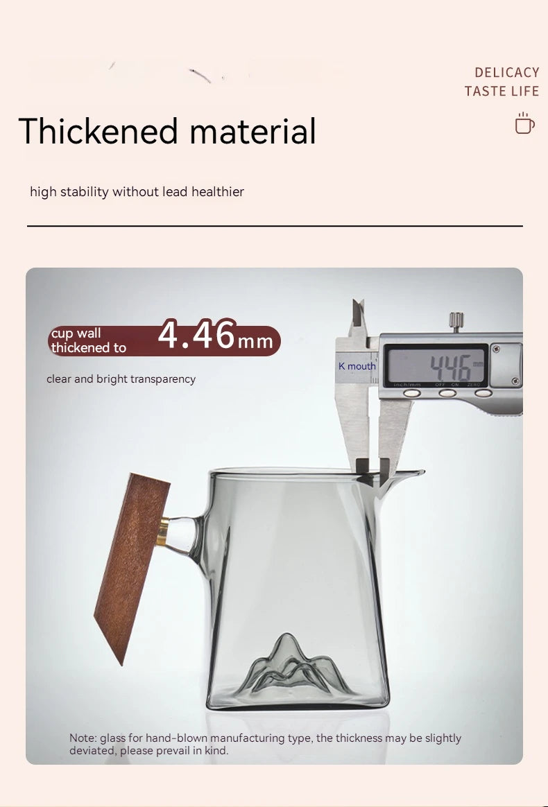 GIANXI Teetasse 350 ml Pyrex Tee-Set mit Griff und Filter handcrafted