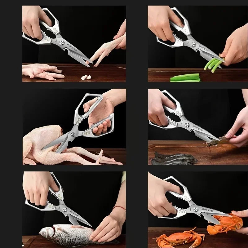 Multifunktionale Küchenschere aus Edelstahl für Haushalt