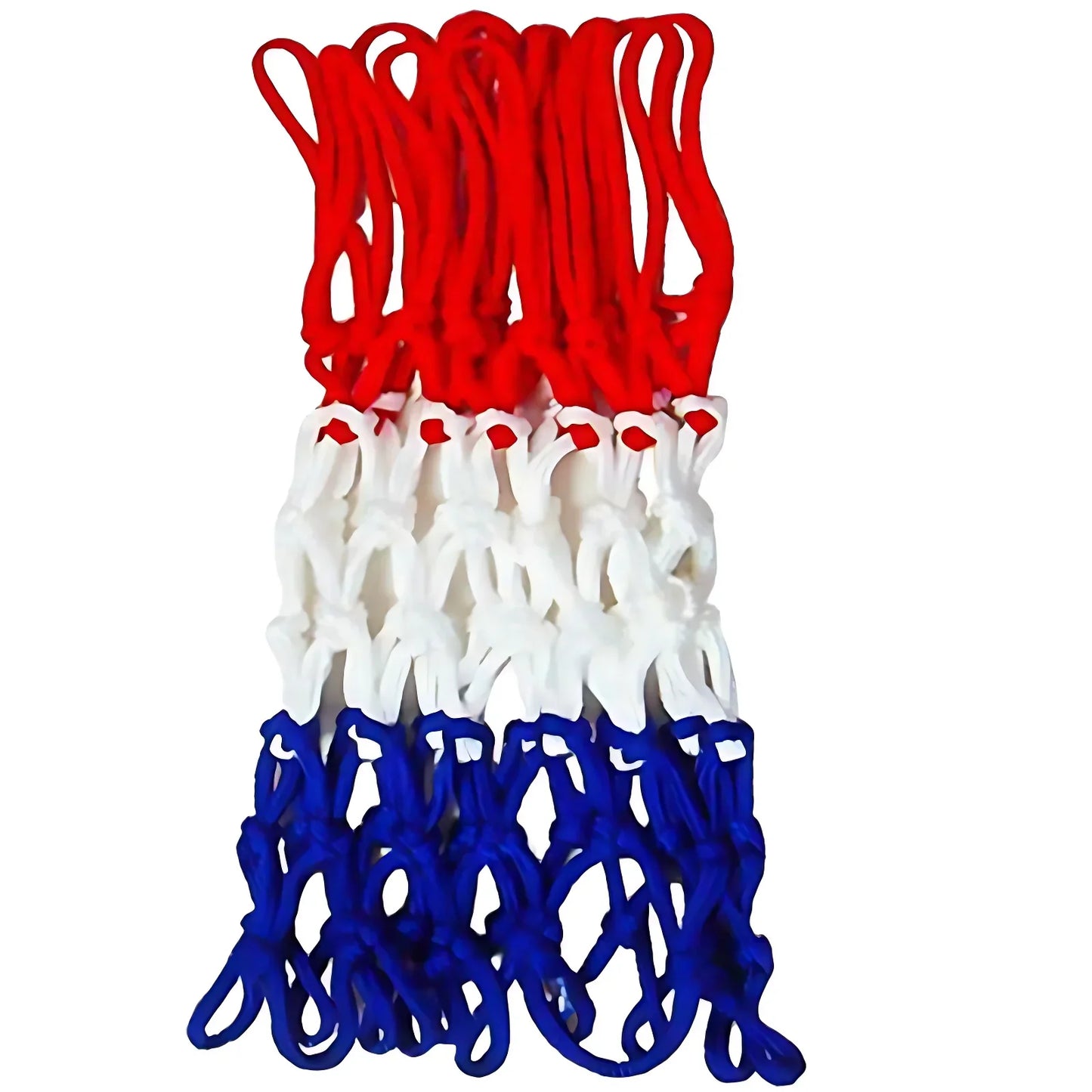 Robustes 56 cm Outdoor Basketballnetz aus Nylon, wetterfest - dreifarbig