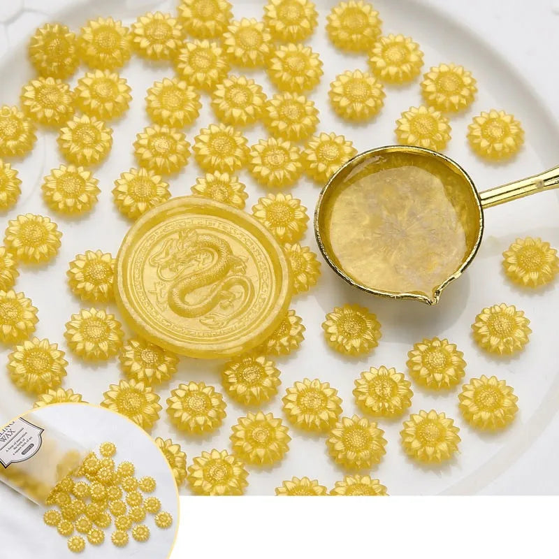 100 Glitzer Wachsperlen für stilvolle Siegel DIY Dekoration