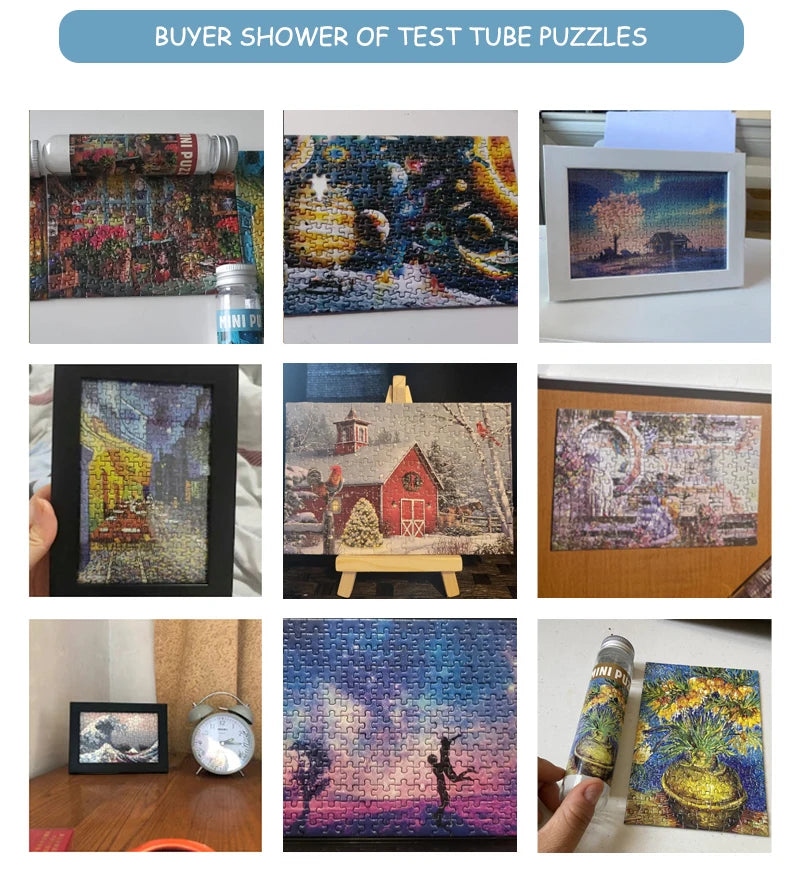 150 Teiliges Mini Reagenzglas Puzzle Der Kuss Gustav Klimt Lernspiel-Yabubest - Home & More