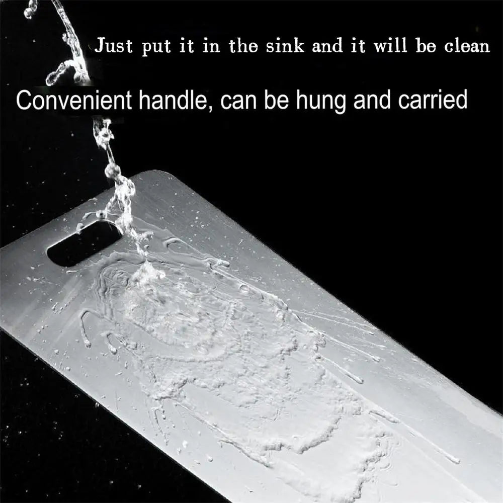 Doppelseitiges Edelstahl Schneidebrett 304 Sanitär Rutschfest Tragbar