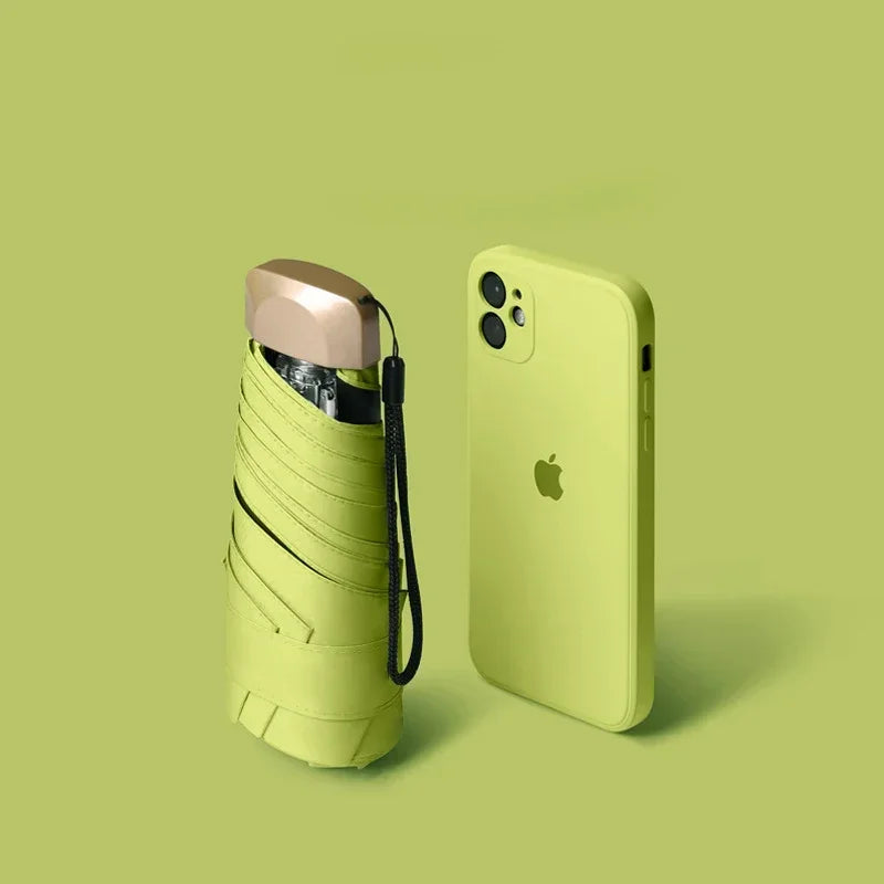 Faltbarer Mini-Sonnenschirm mit UV-Schutz leicht und praktisch