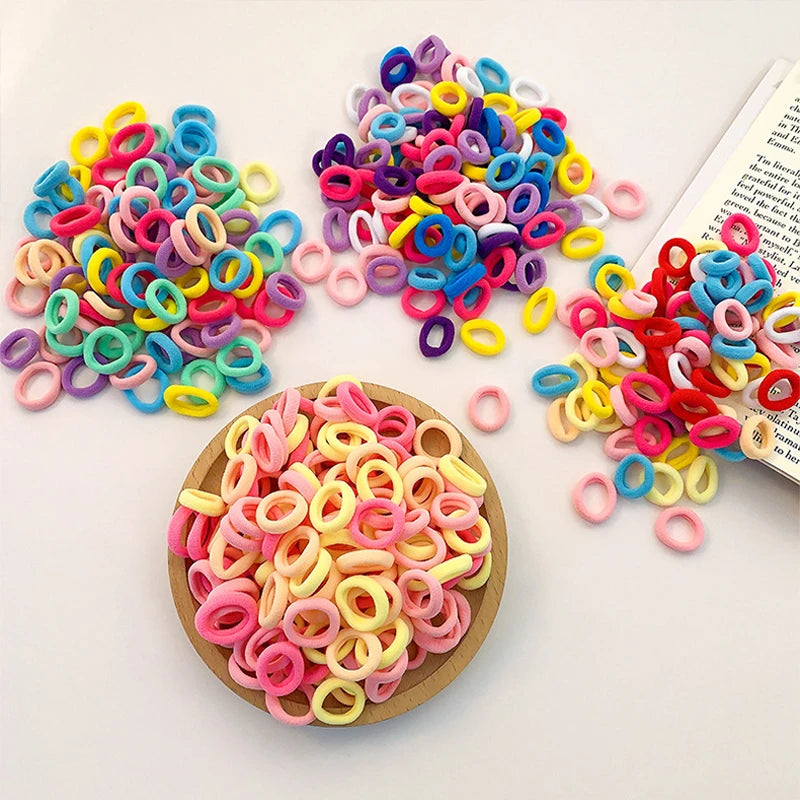 Bunte Nylon Haarbänder elastisch für Pferdeschwanz und Frisuren