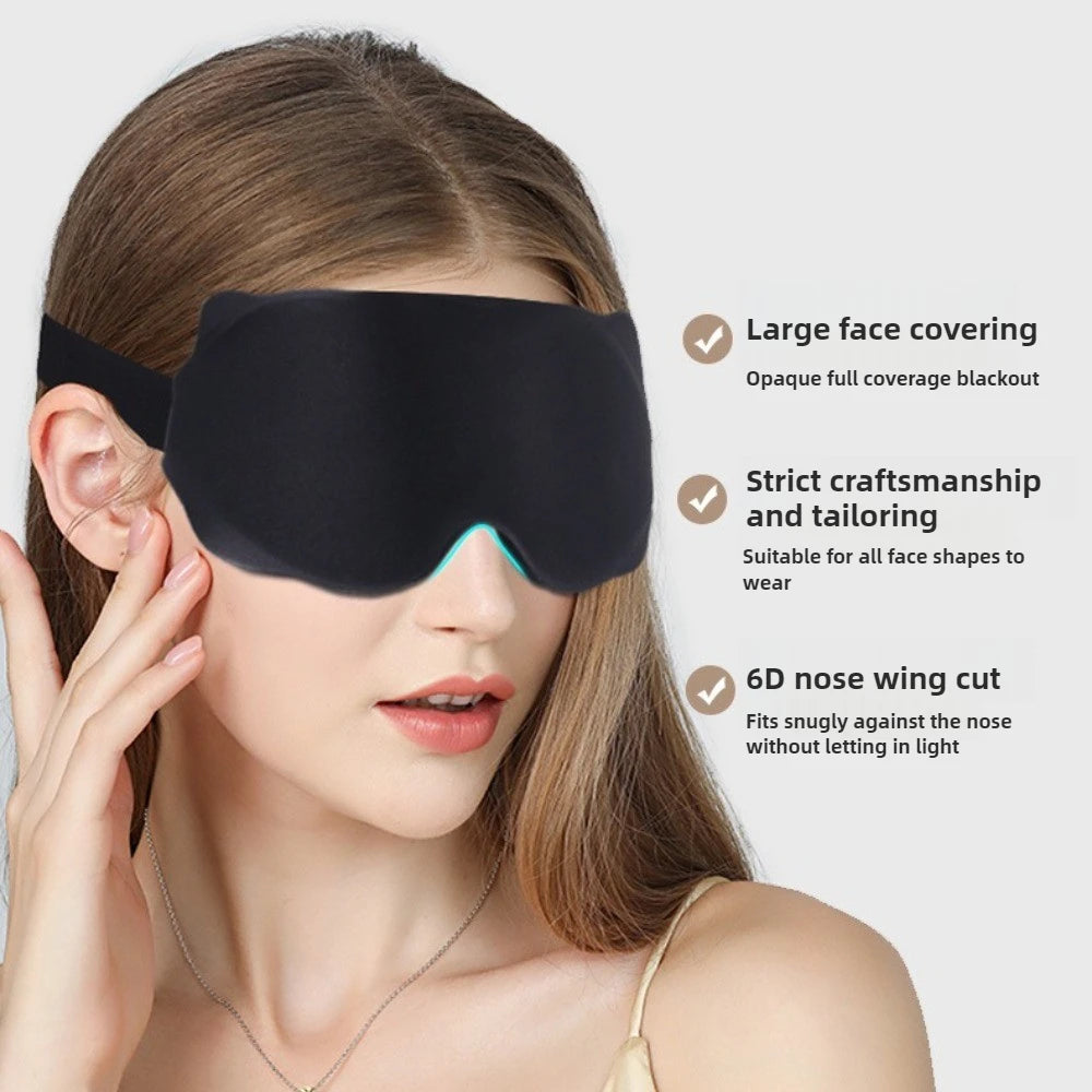 3D Schlafmaske Weich Atmungsaktiv Kein Druck für erholsamen Schlaf