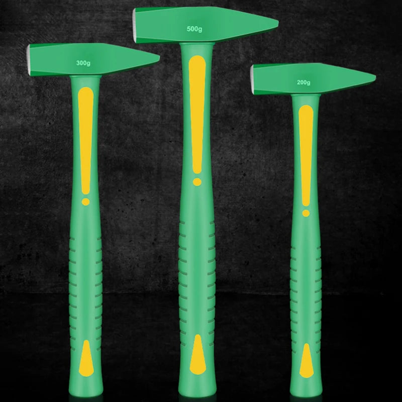 Stoßfester Flachkopfhammer mit Gummigriff 200/300g für Handwerk