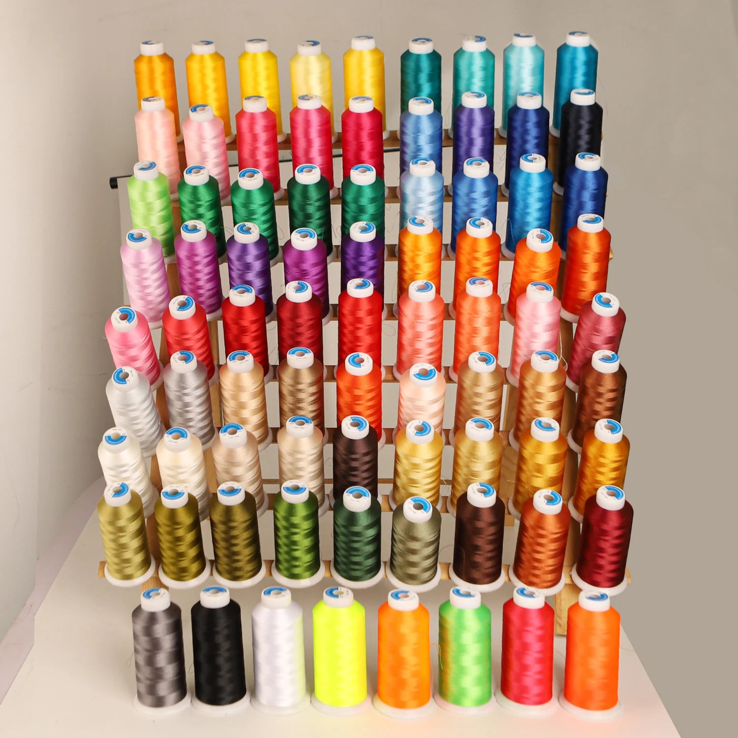 Polyester Stickgarn 80 Farben 4000m Rollen für große Nähmaschinen-Yabubest - Home & More
