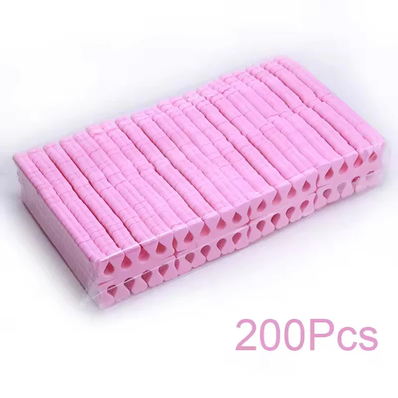 Weiche Schwamm Finger Zehenspreizer Rosa für Maniküre Pediküre