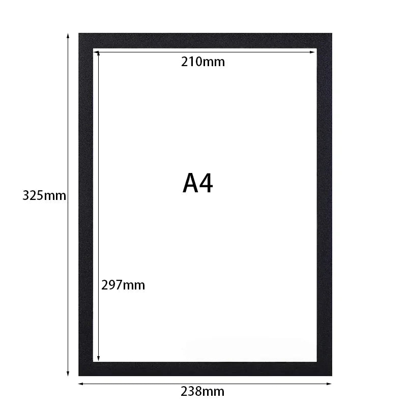 Magnetische Poster Rahmen 5 10 20 Stück Selbstklebend A4 A5 A6 Wand