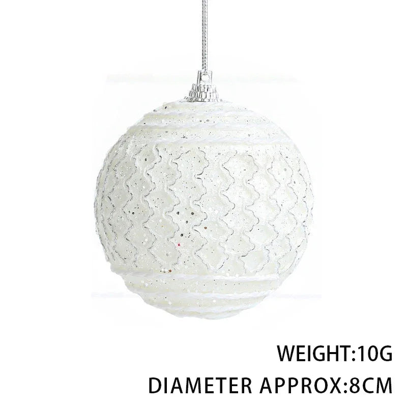 Elegante Weihnachtskugel mit Gittermuster für festliche Dekoration