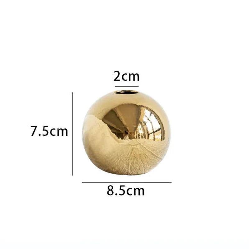 Nordic Keramik Vase Oval Rund für moderne Wohnzimmer Dekoration