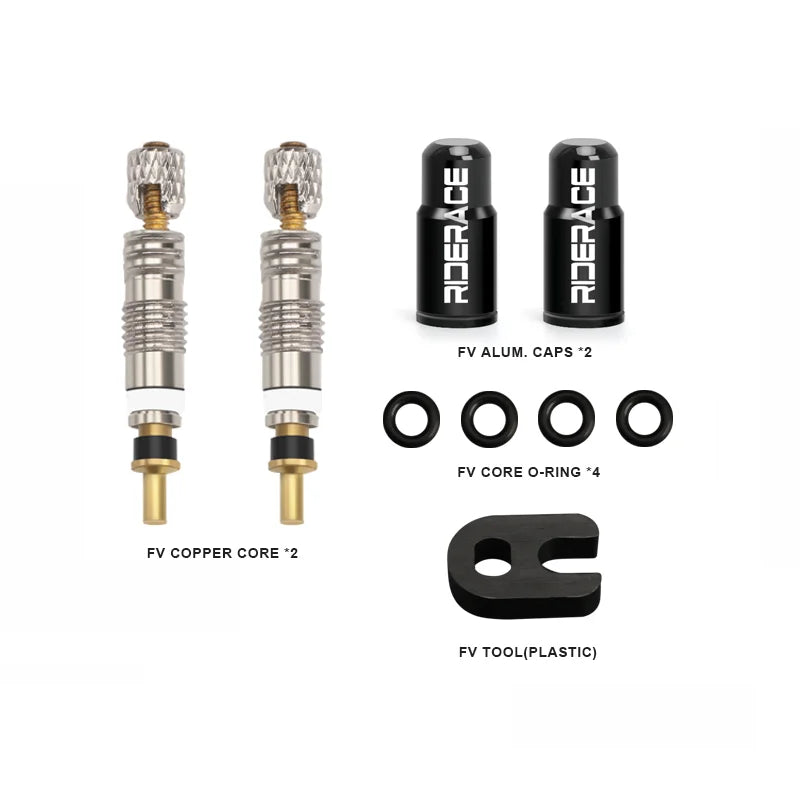 Präzises Presta Tubeless Ventil Core Kit – langlebig, abnehmbar - dicht