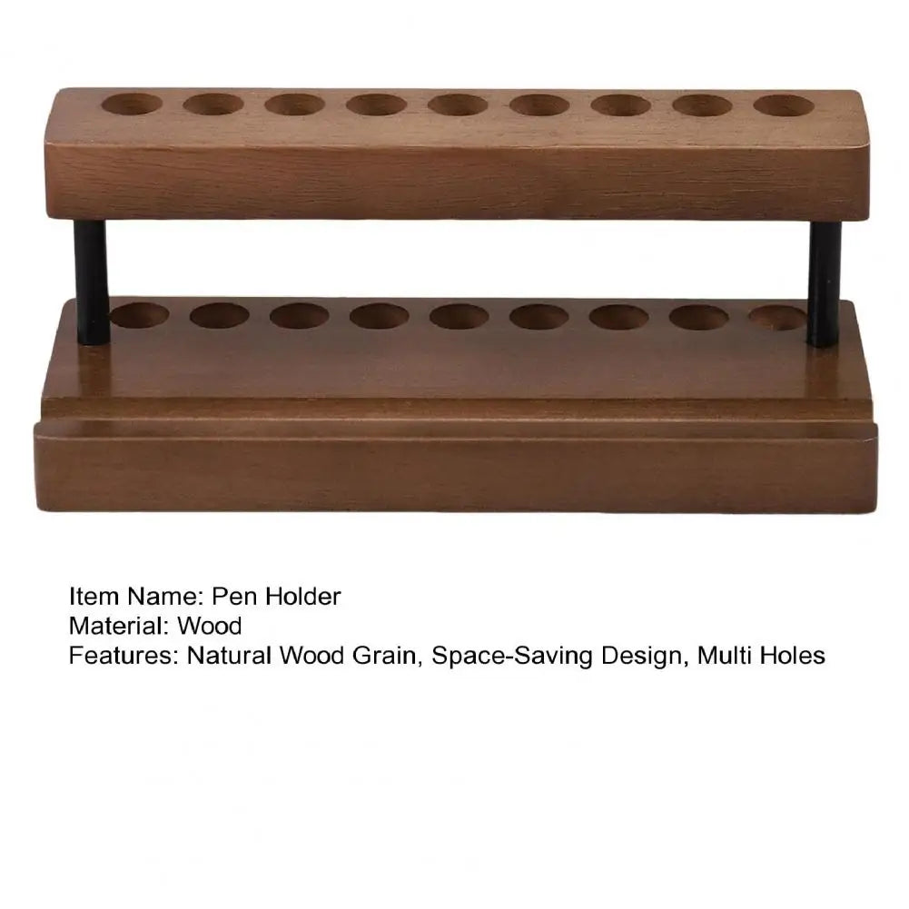 Moderner Schreibtisch Stiftständer aus Holz mit 9 Fächern-Yabubestshop
