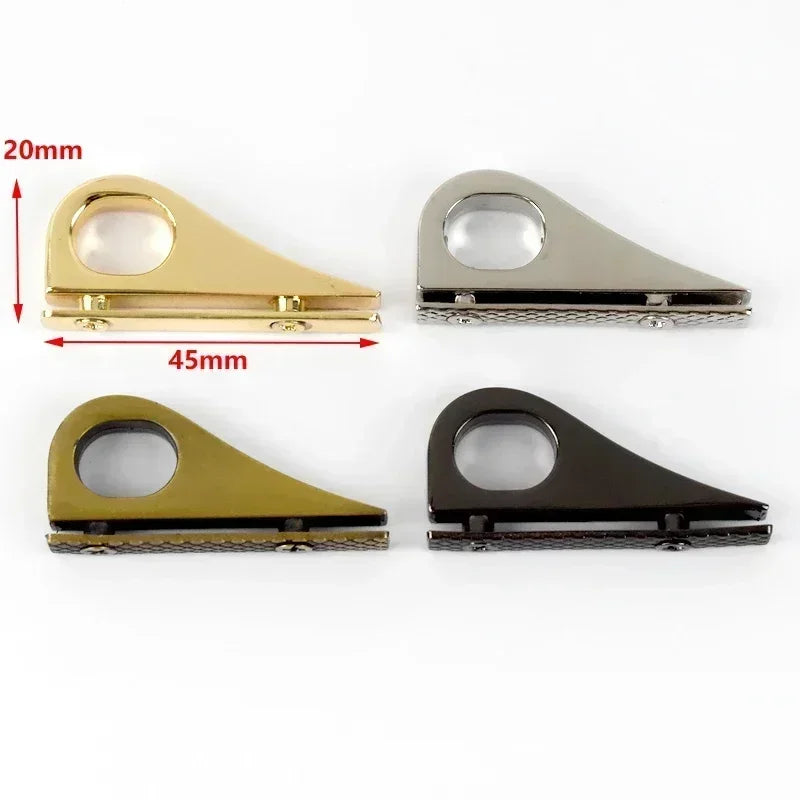 5er Set Metall Clip Schnallen fuer Handtaschen und DIY Riemen